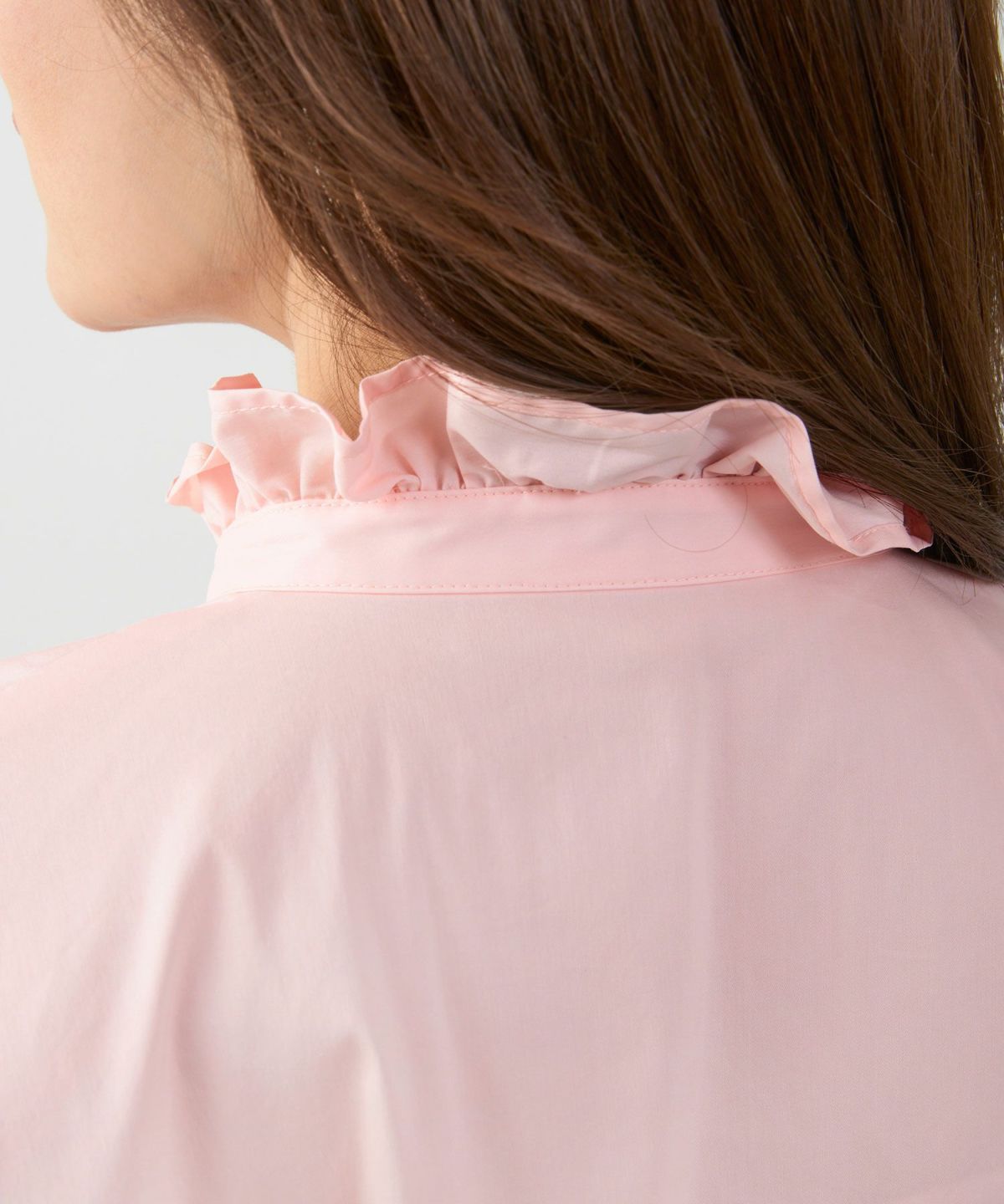 手洗い可体型カバーパフスリーブオフィスおしゃれフェミニン上品大人可愛いきれいめ春ジョイントスペース