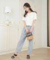 レディース/セレクト/パンツ/ボトムス/テーパードパンツ/スティックパンツ/ドロスト/ドローストリング/絞る/ポケット/細身/センタープレス/オールシーズン/春/夏/ライトグレー/サックス/ネイビー/オフィスカジュアル/きれいめ/上品/シンプル