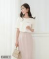 レディース/Tシャツ/トップス/夏/春/半袖/クロップド丈/ショート丈/コンパクト丈/ミディアム/普通/S/M/サイズ展開/丈違い/短め/クルーネック/キラキラ/ホットフィックス/ロゴ/トレンド/カジュアル/オフィスカジュアル/エレガント/フェミニン/上品/シンプル/