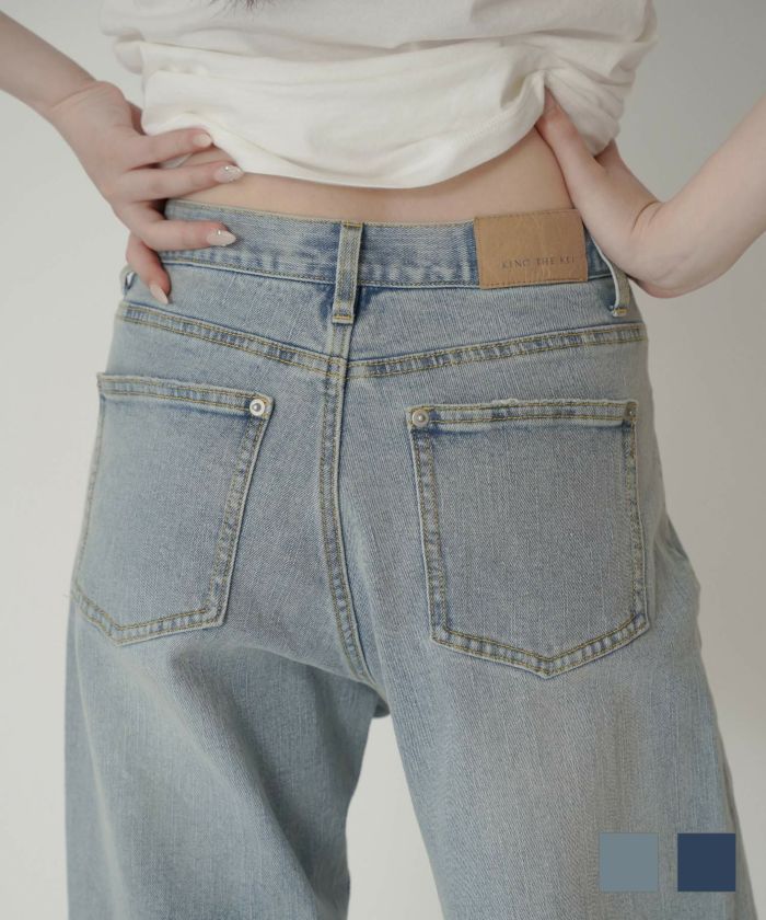 ラップ ウエスト ワイド デニム KINO THE KEI