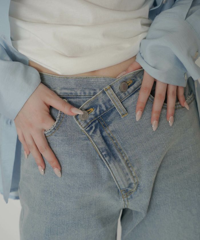 ラップ ウエスト ワイド デニム KINO THE KEI 全2色｜ktk721-0053【3