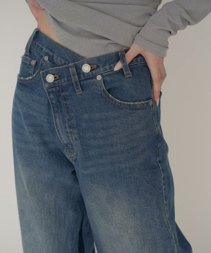 ラップ ウエスト ワイド デニム KINO THE KEI