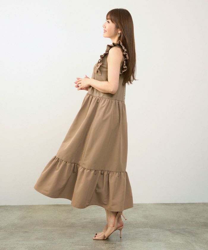 ☆再値下げ☆liala✕pg ティアードワンピース☆ 8/下旬頃発送予定！ティアード 半袖 ワンピース Liala×PG 全5色