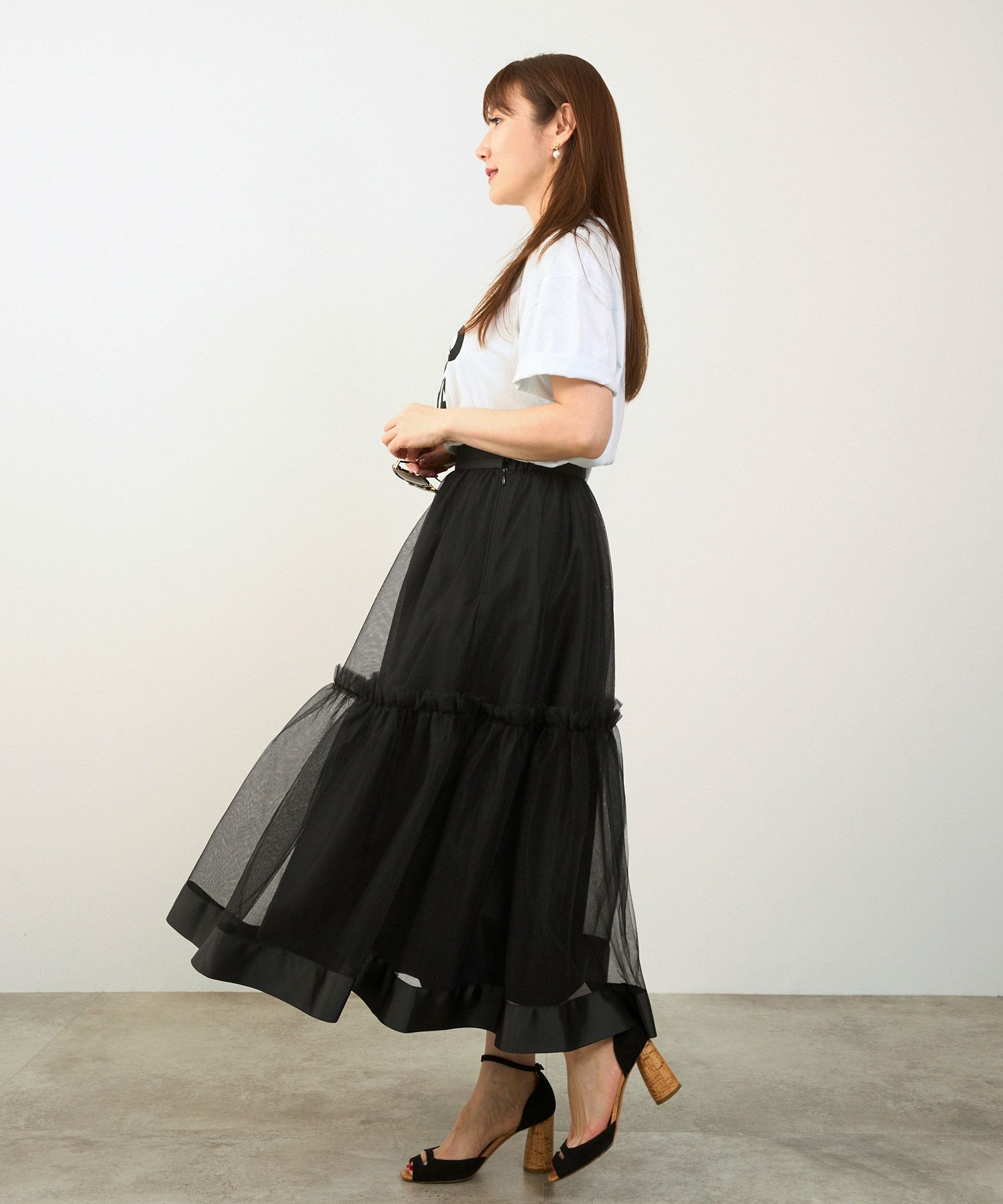 手洗い可上品きれいめエレガントふんわり大人可愛いフリルオールシーズンカジュアルフェニミンジョイントスペース