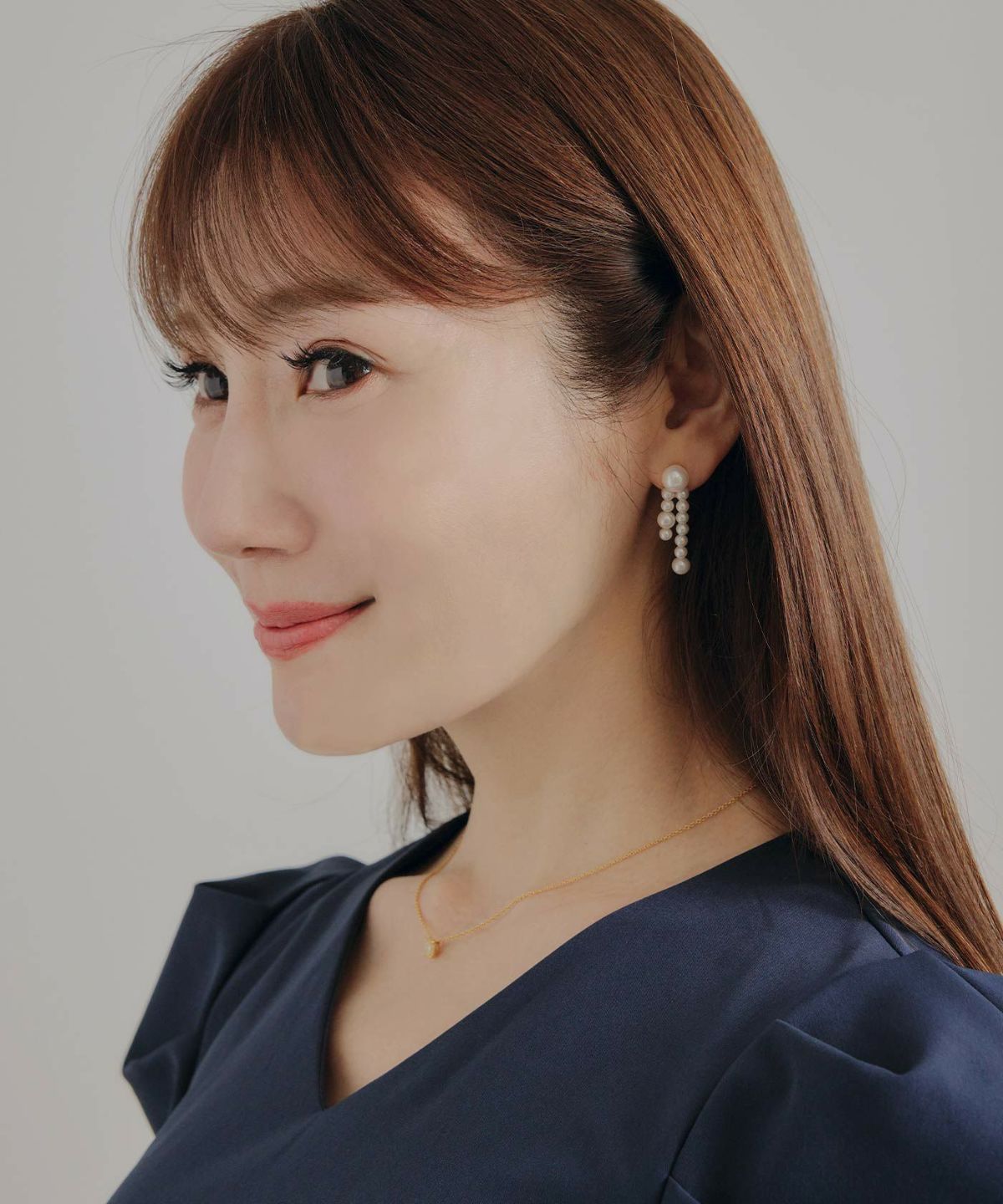 パール アシンメトリー ピアス イヤリング Pearl Asymmetry Pierce Earring