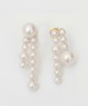 パール アシンメトリー ピアス イヤリング Pearl Asymmetry Pierce Earring