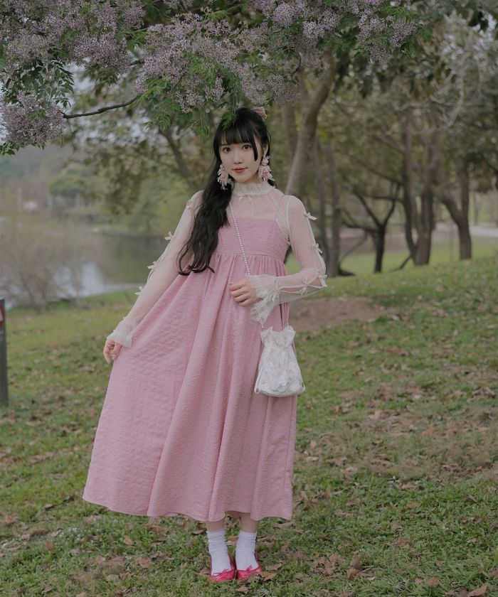 スカーフ付き キャミワンピース miolite 全2色｜mio311-0131【1