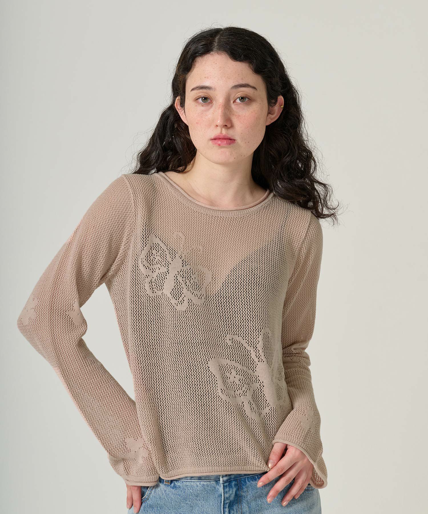 トップス/ニット/透かし編み