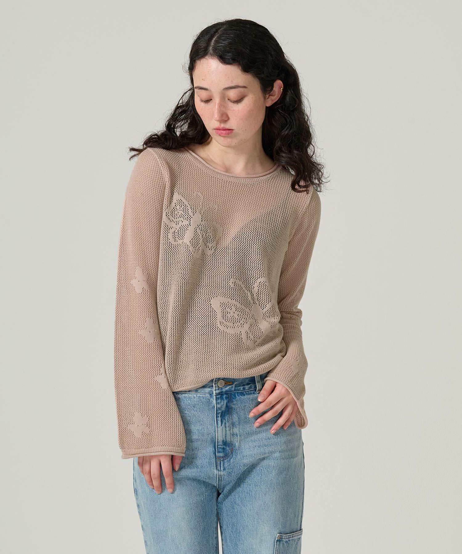 トップス/ニット/透かし編み