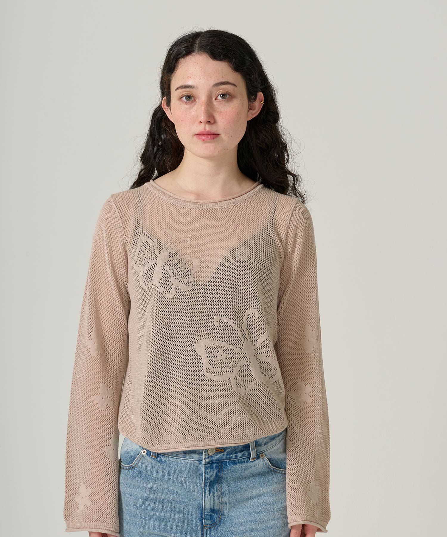 トップス/ニット/透かし編み