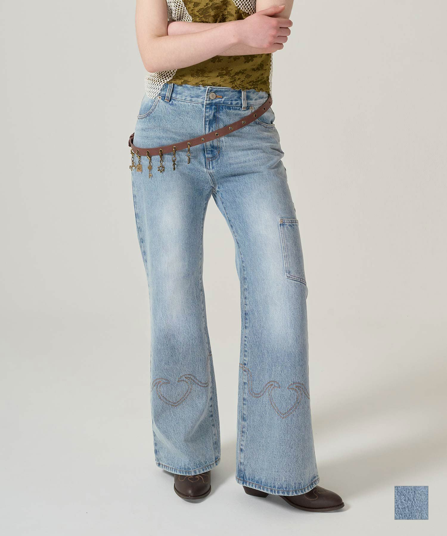 デニム/ブルー/ウエスタンライク