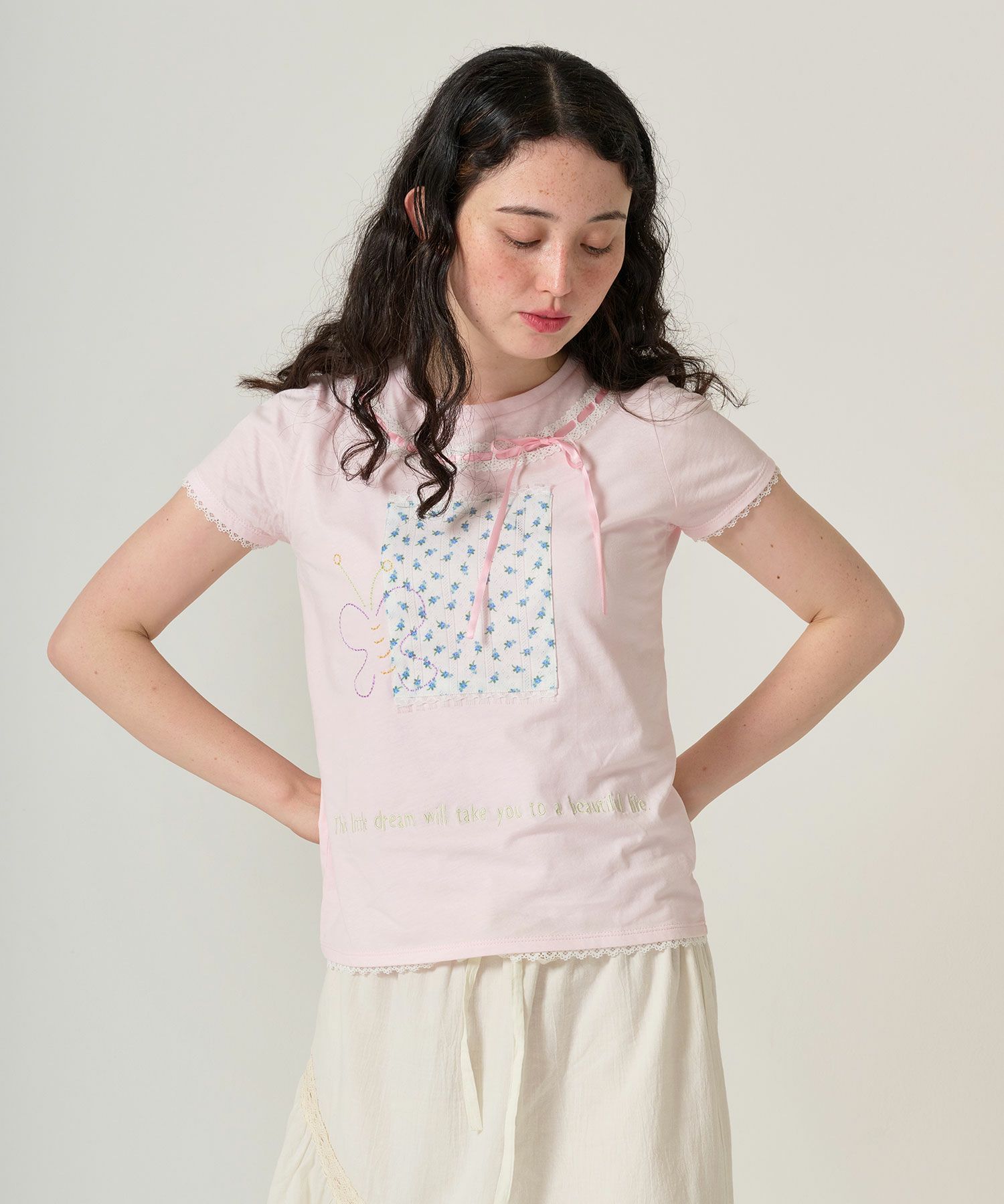 トップス/半袖/Tシャツ/コラージュ