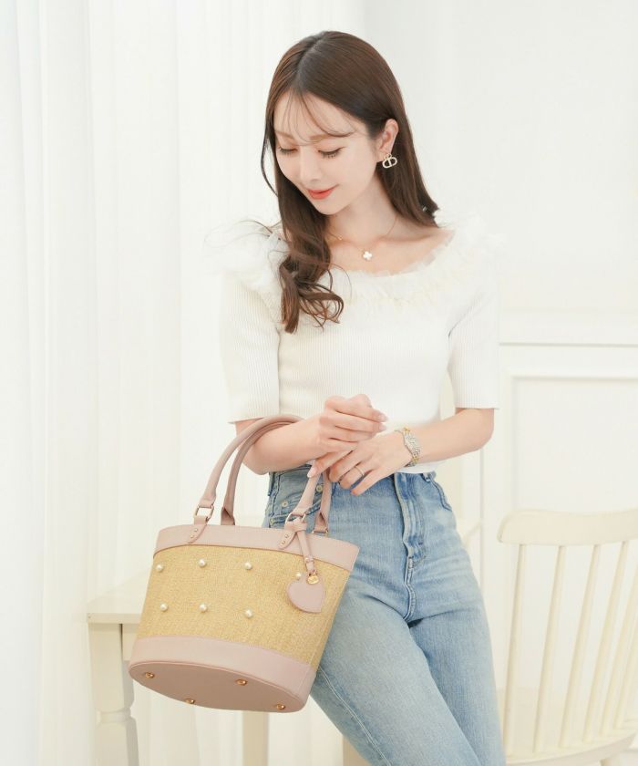 パール デコレーション エコファー コンビ コート le reve