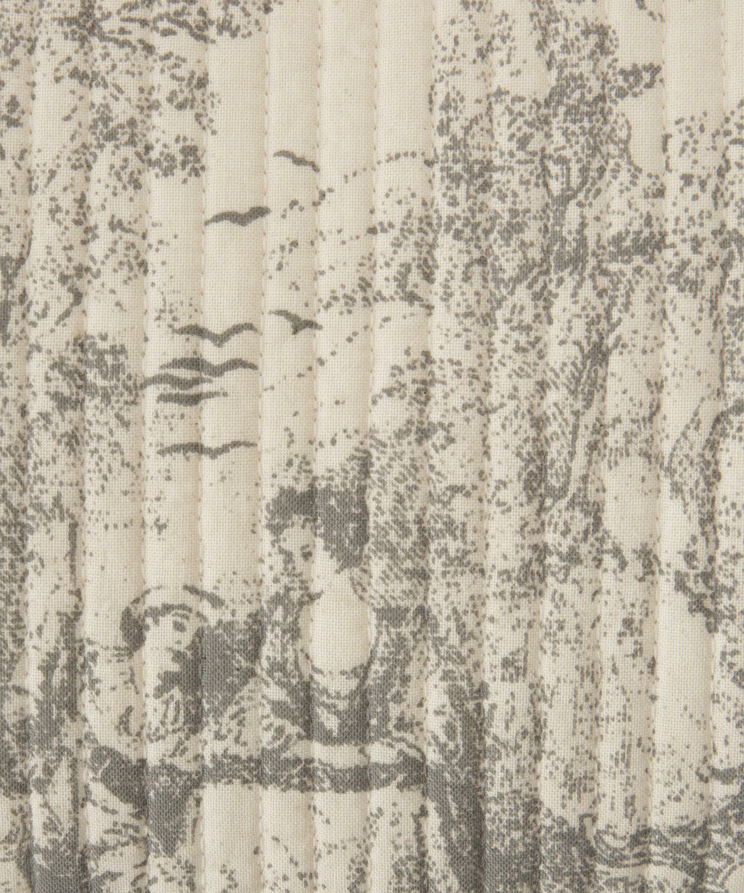 ポーチ パール トワルドジュイ ヌビ 韓国 トラベルポーチ ベージュ チャコール ピンクジュイ柄 グレージュイ柄 パールトリム