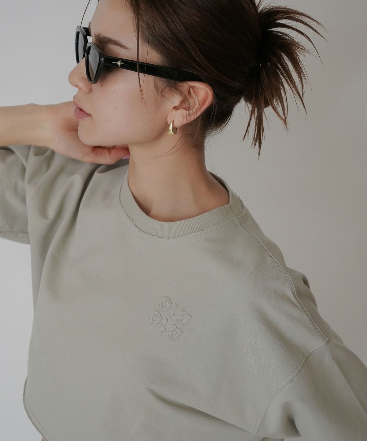 ロゴ刺繍ボクシーTEE KINO THE KEI 全3色｜ktk521-0043【1】