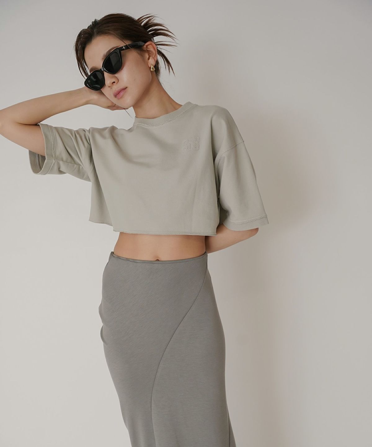 ロゴ刺繍ボクシーTEE KINO THE KEI 全3色｜ktk521-0043【1】