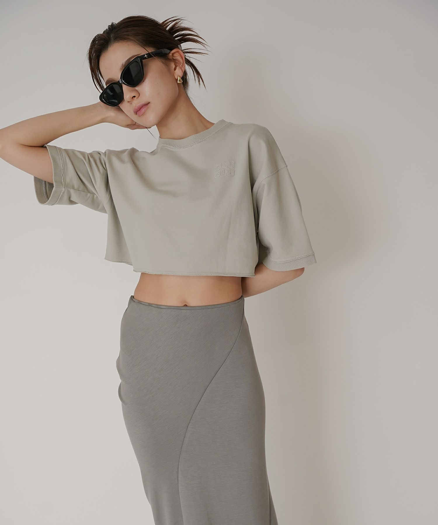 ロゴ刺繍ボクシーTEE KINO THE KEI 全3色｜ktk521-0043【1】