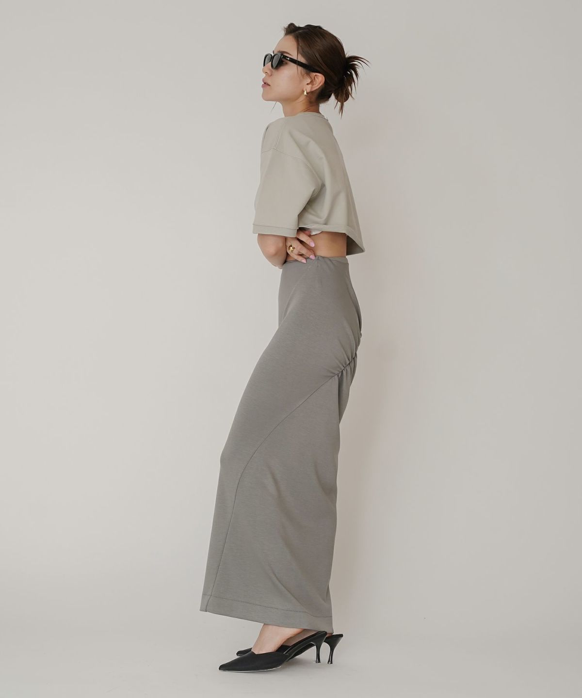 ロゴ刺繍ボクシーTEE KINO THE KEI 全3色｜ktk521-0043【1】