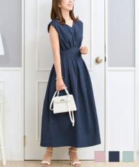 ウエストシャーリングエンボスワンピースPrimaScherrer全3色｜psc321-0942【1】