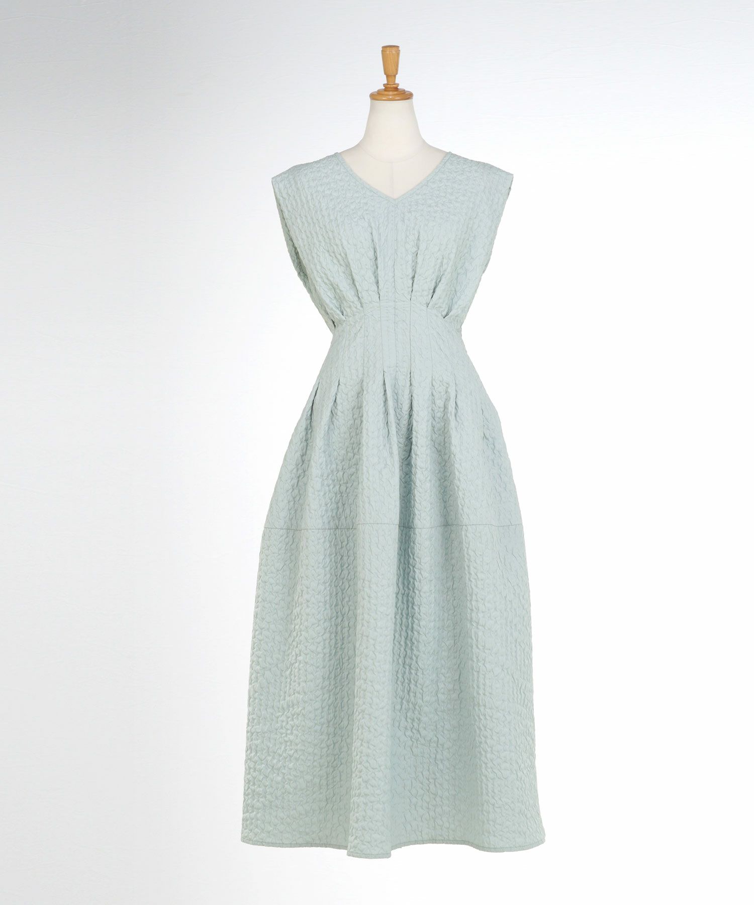 ワンピースレディース春夏秋ピンクロングマキシノースリーブ上品かわいいきれいめオフィスフィット&フレアジョイントスペース