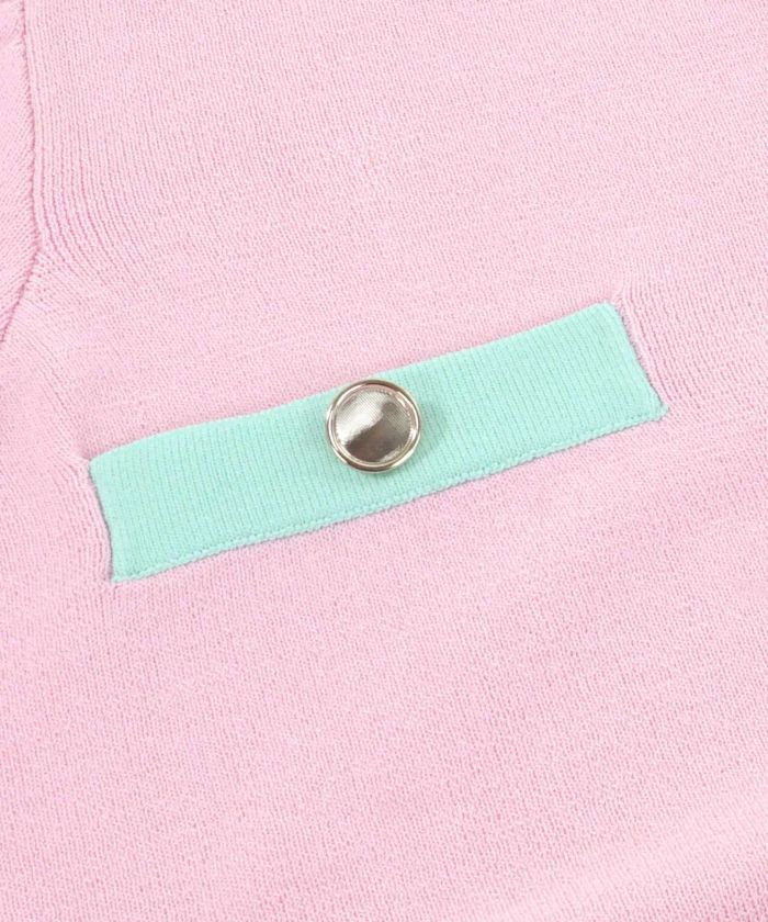 EarlyAutumn-SALE バイカラー サマーニット カーディガン 半袖