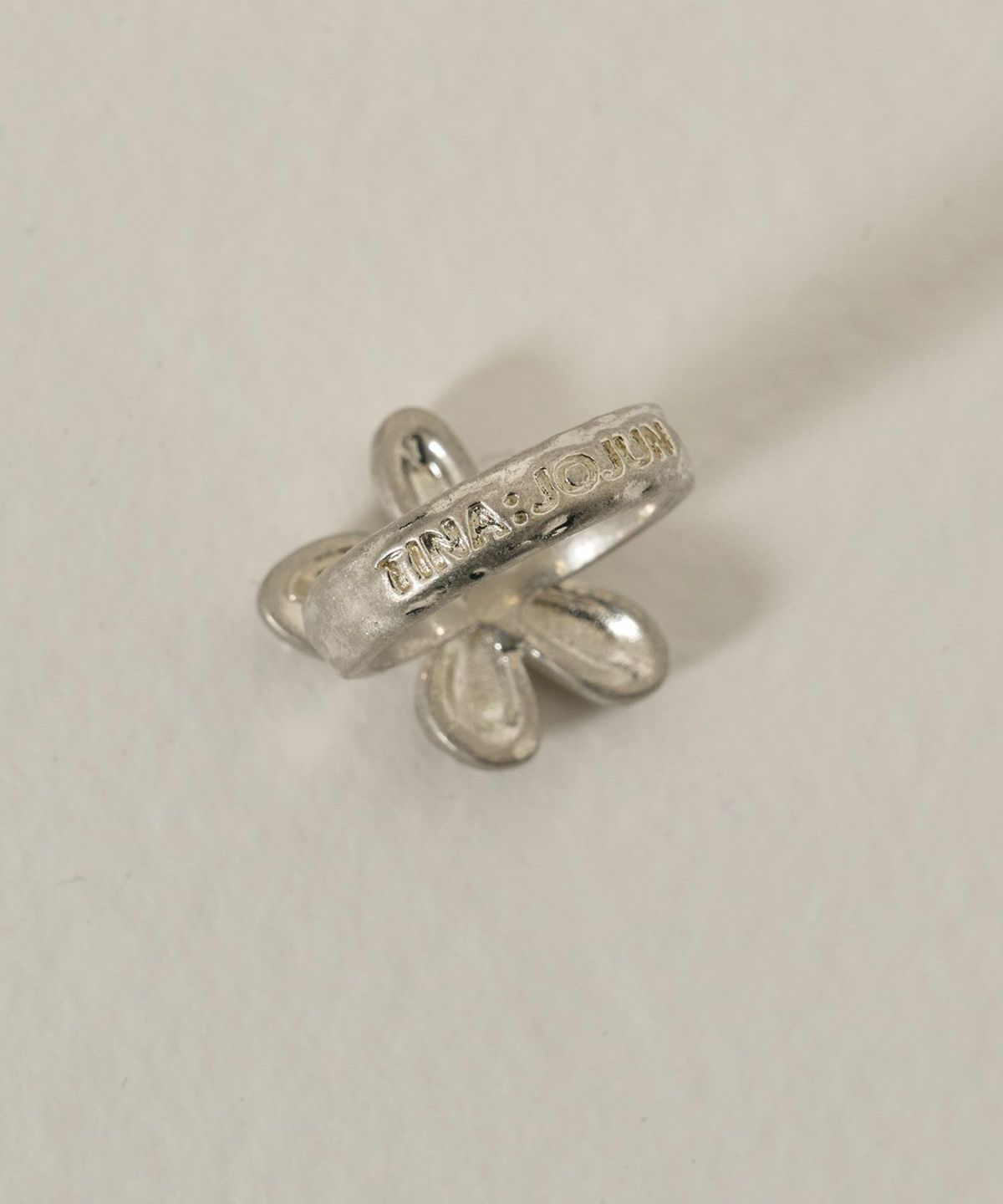 リング/シルバー/アクセサリー/フラワー