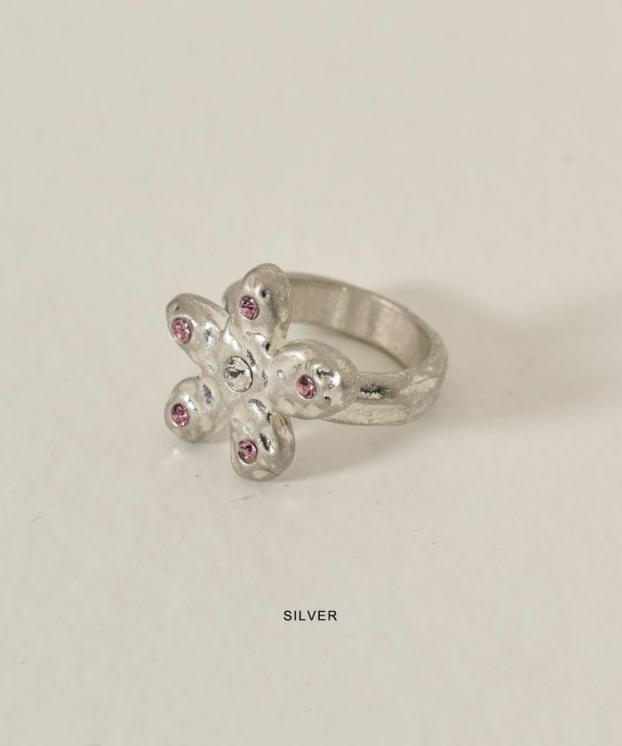 フラワーリング シルバー[品番：DCTW0002676]｜Decorative