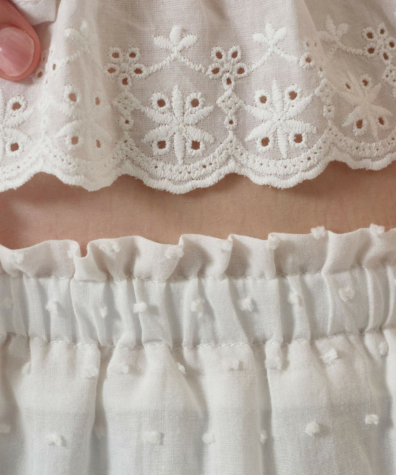 レース/スカート/ミニスカート/ホワイト