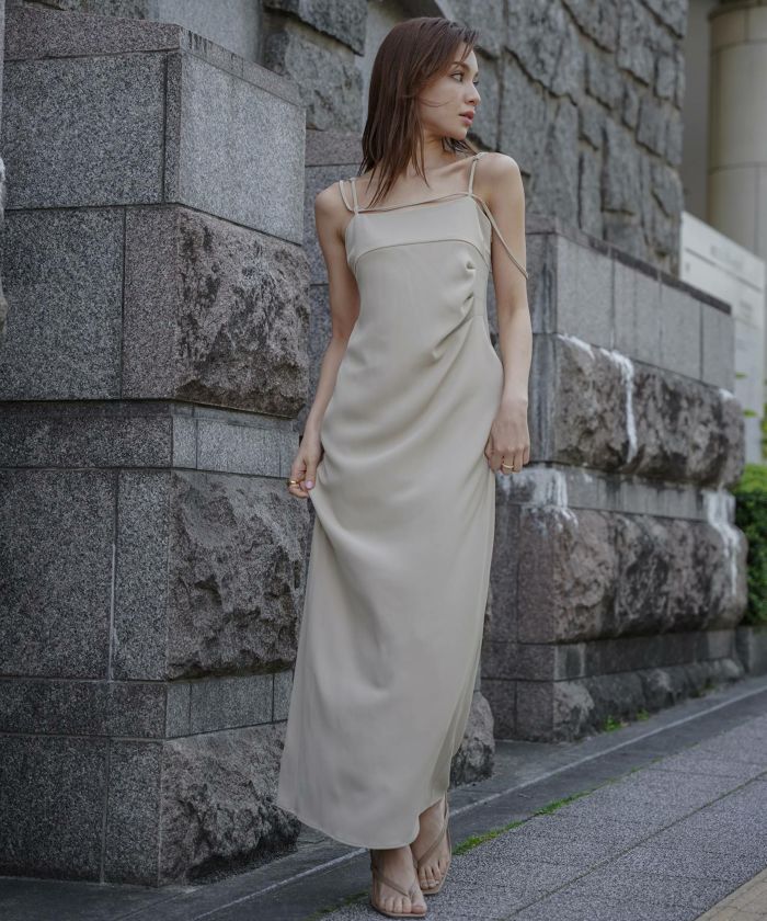紐アレンジ キャミソール ワンピース KINO THE KEI