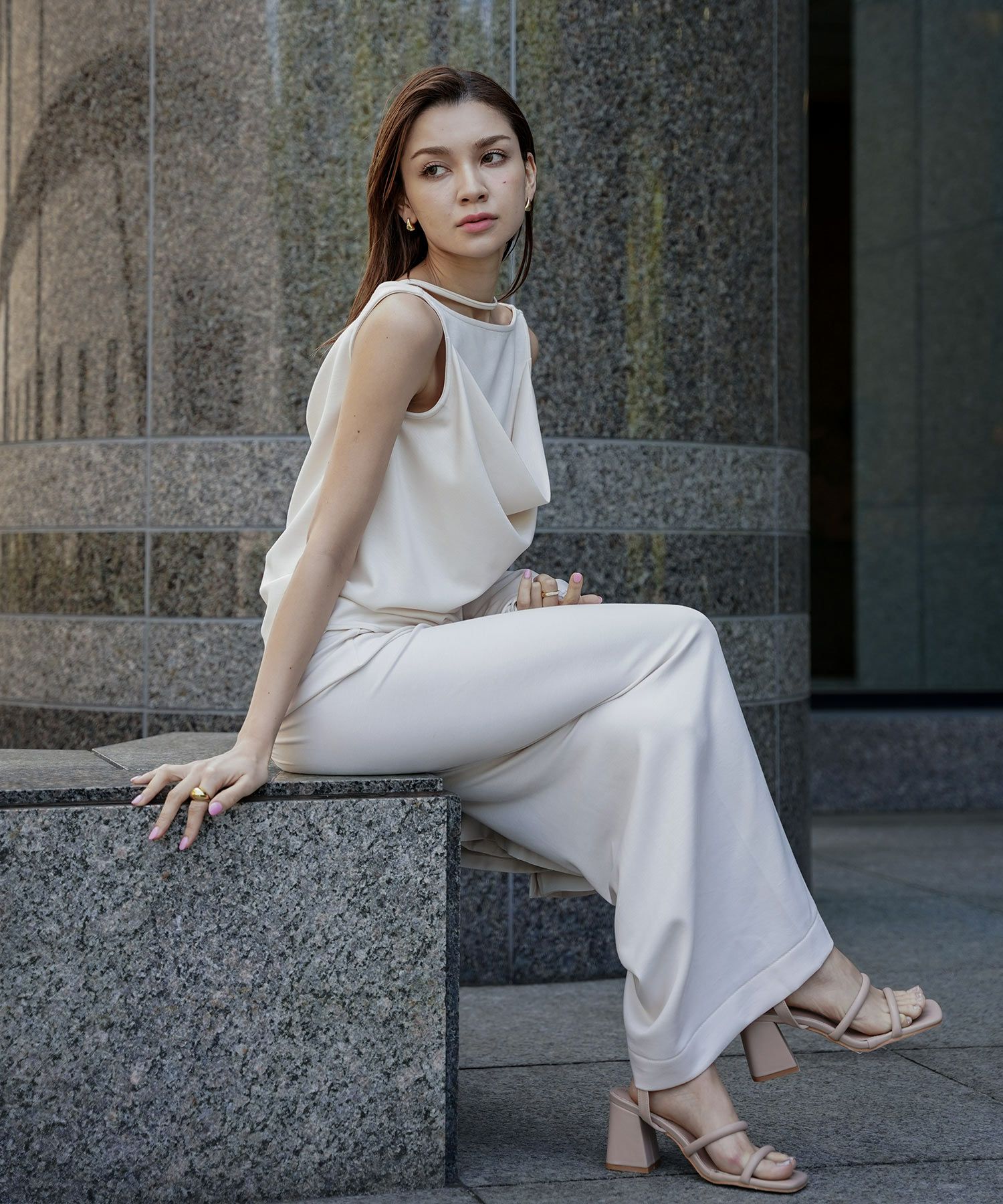 マルチ ウェイ ドレープ スカート （ セットアップ可 ） KINO THE KEI