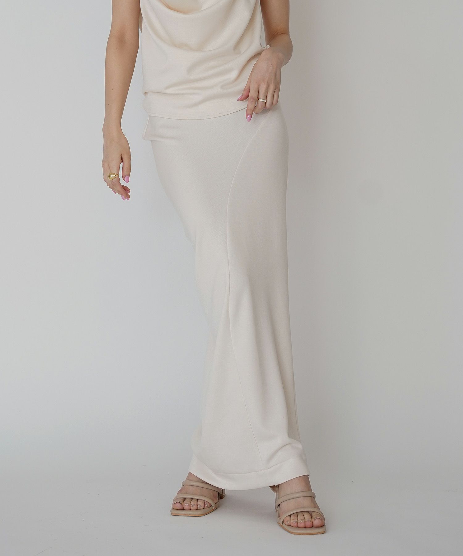 マルチ ウェイ ドレープ スカート （ セットアップ可 ） KINO THE KEI