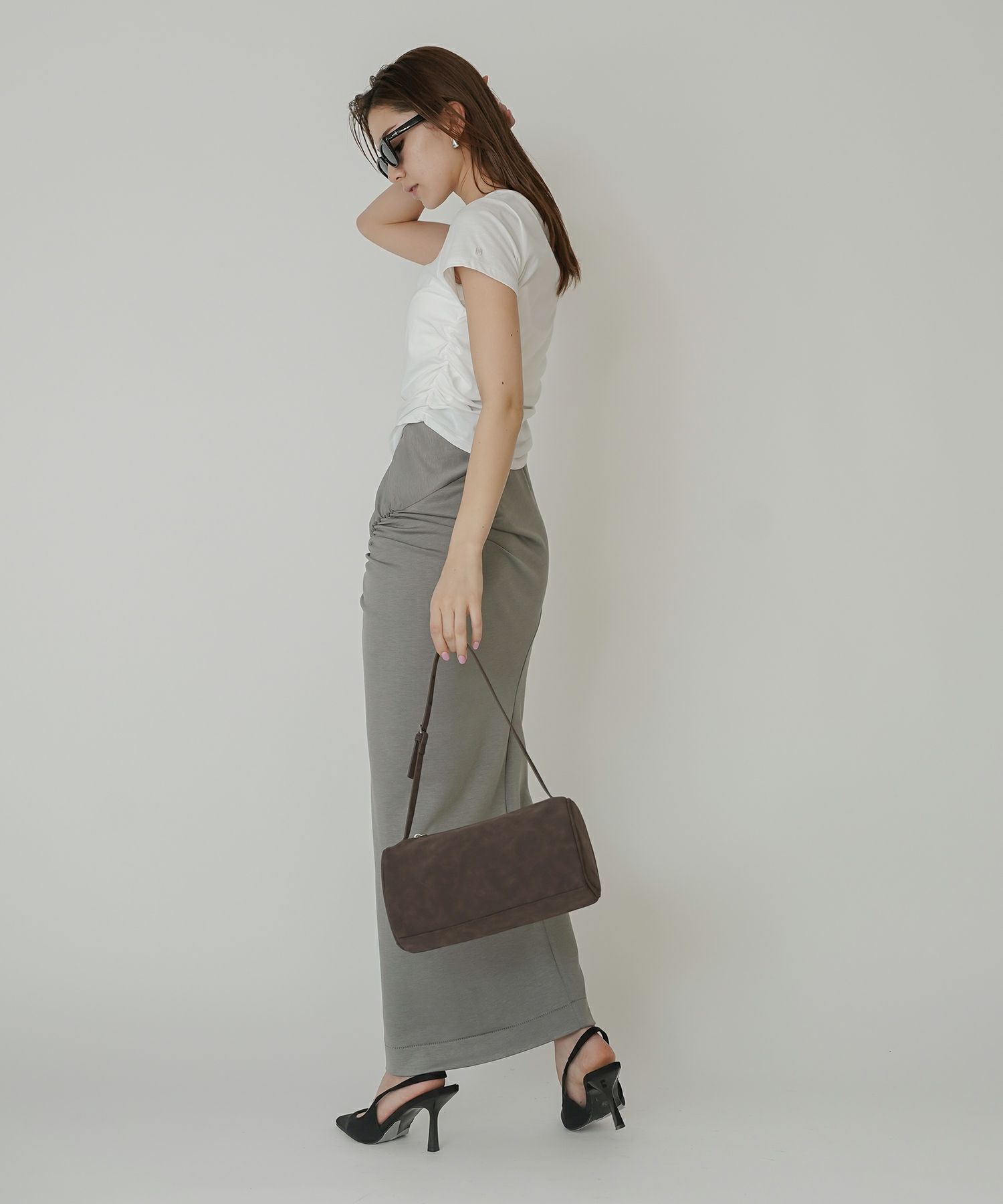 マルチ ウェイ ドレープ スカート （ セットアップ可 ） KINO THE KEI