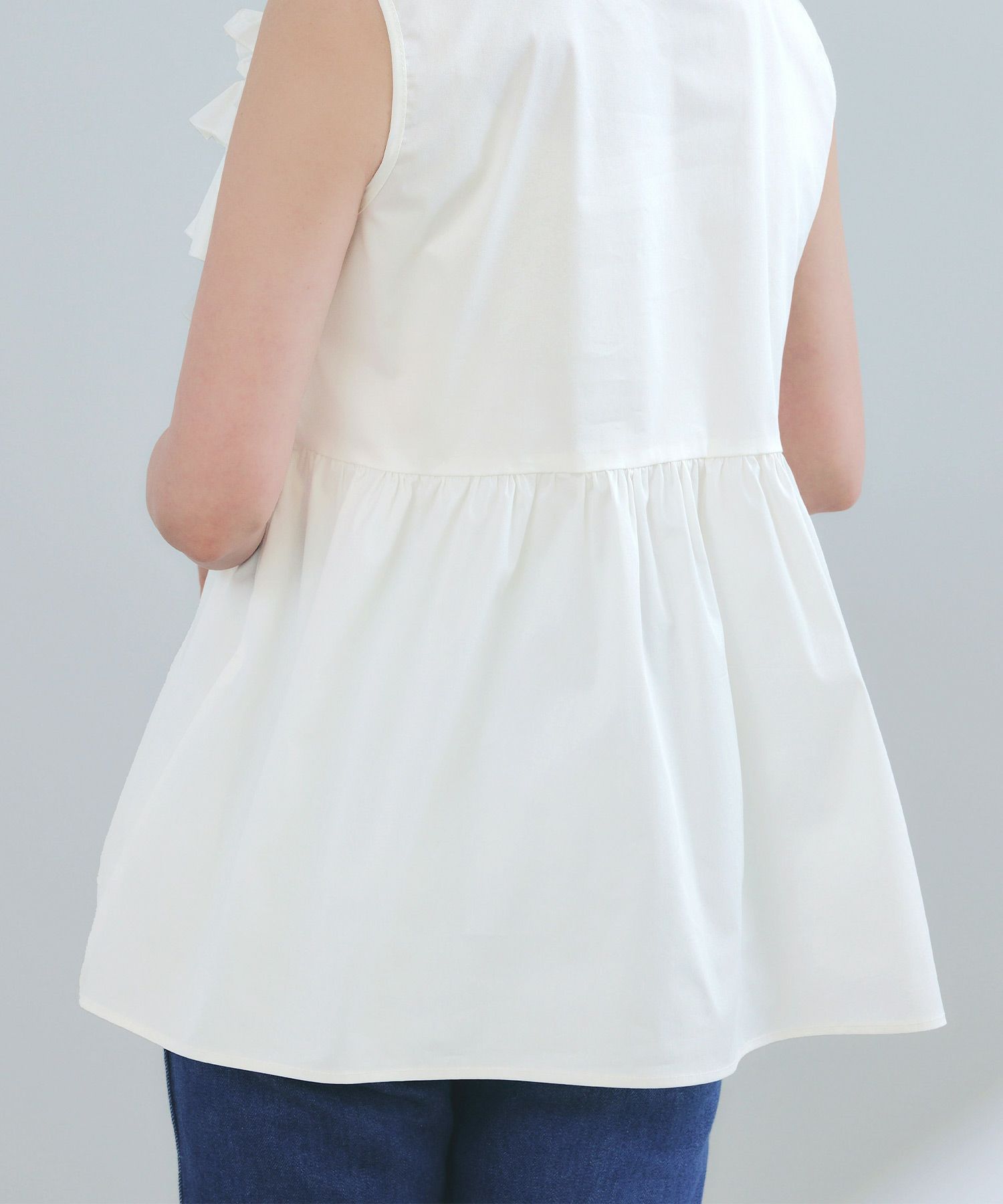 手洗い可ラウンドヘム上品きれいめエレガントフォーマルオフィスカジュアルフェミニン体型カバージョイントスペース