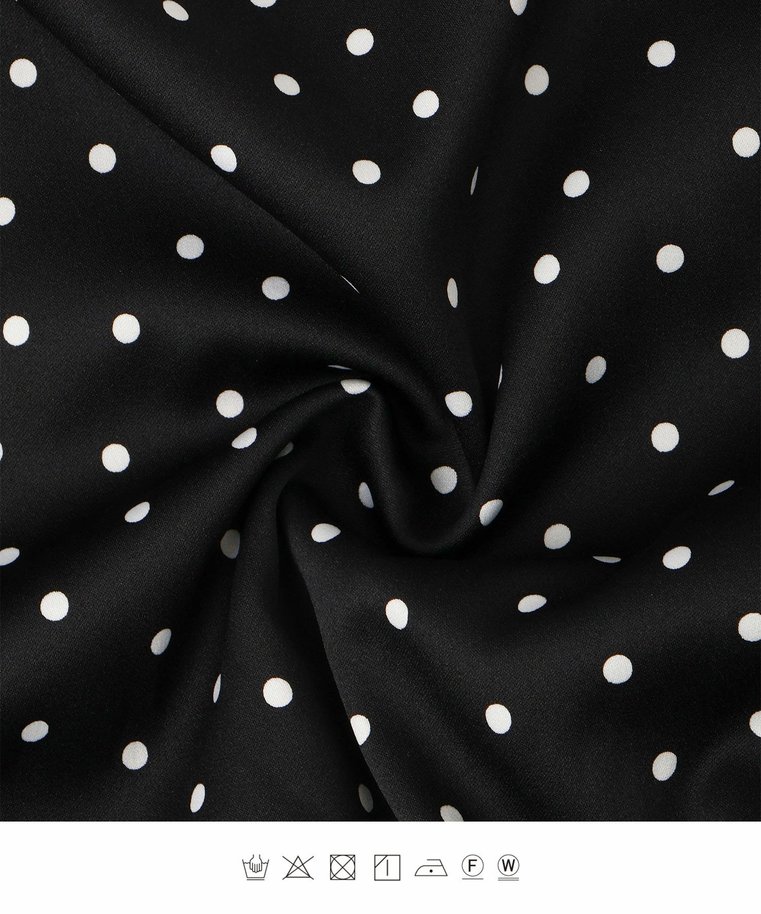 レディース ブラウス 2way ドット ペプラム きれいめ 洗える ホワイト ブラック