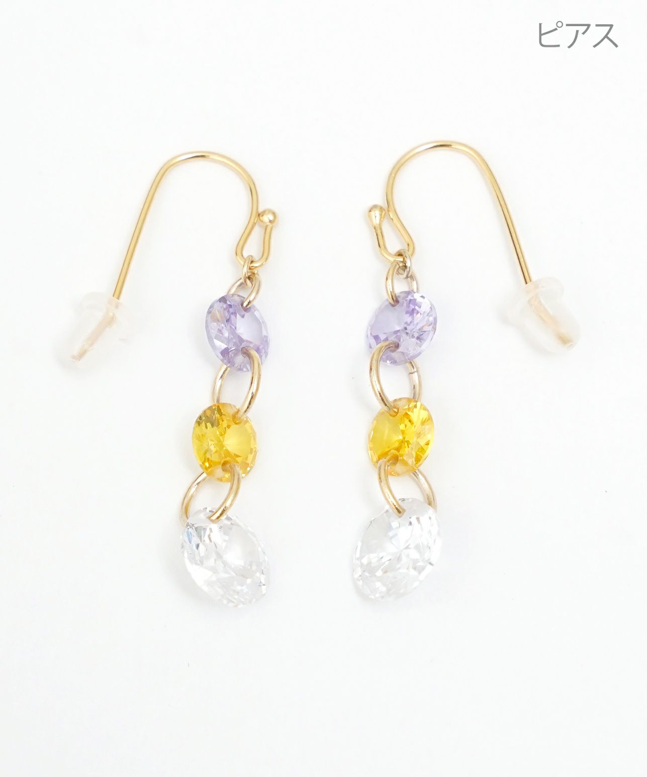 パステル クリスタル ピアス イヤリング Pastel Crystal Pierce Earring