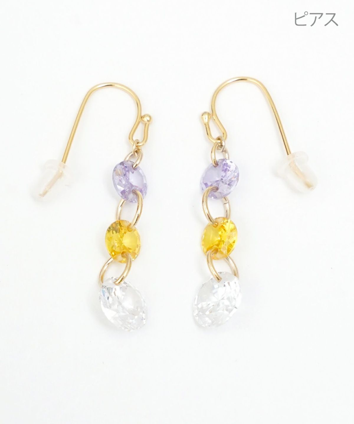 パステル クリスタル ピアス イヤリング Pastel Crystal Pierce Earring