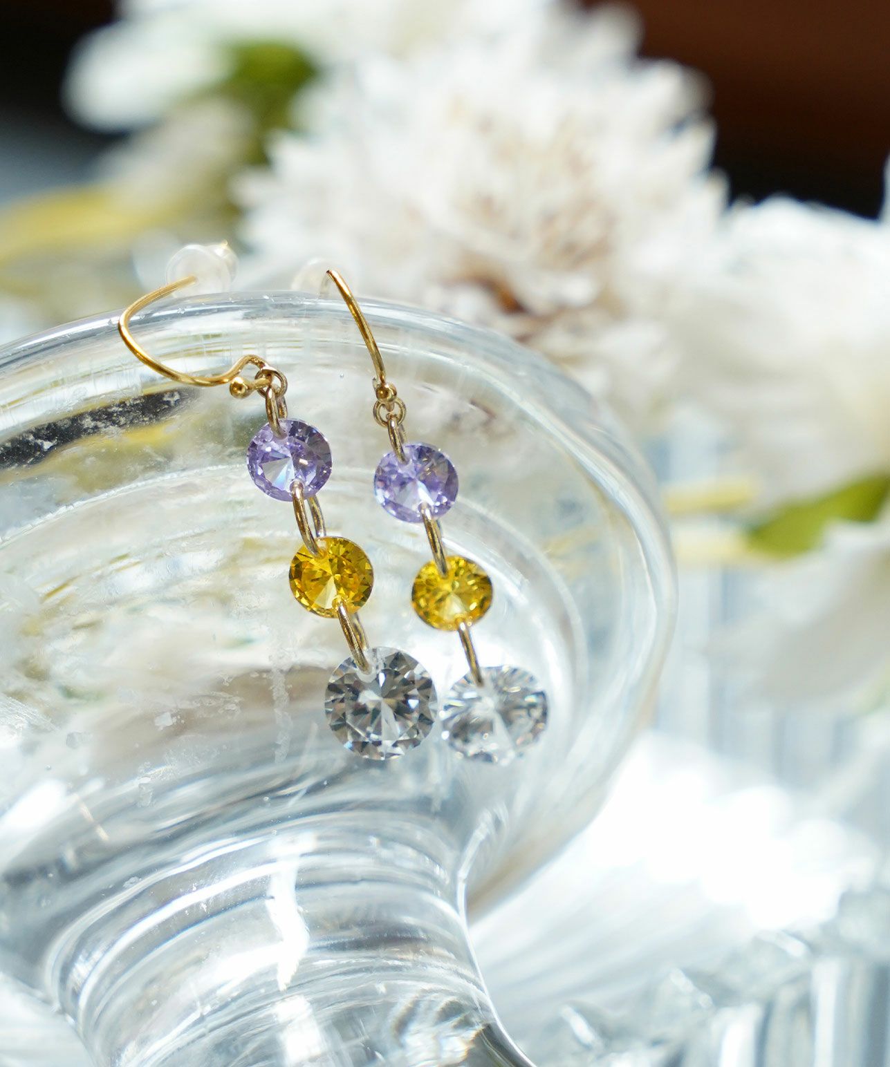 パステル クリスタル ピアス イヤリング Pastel Crystal Pierce Earring