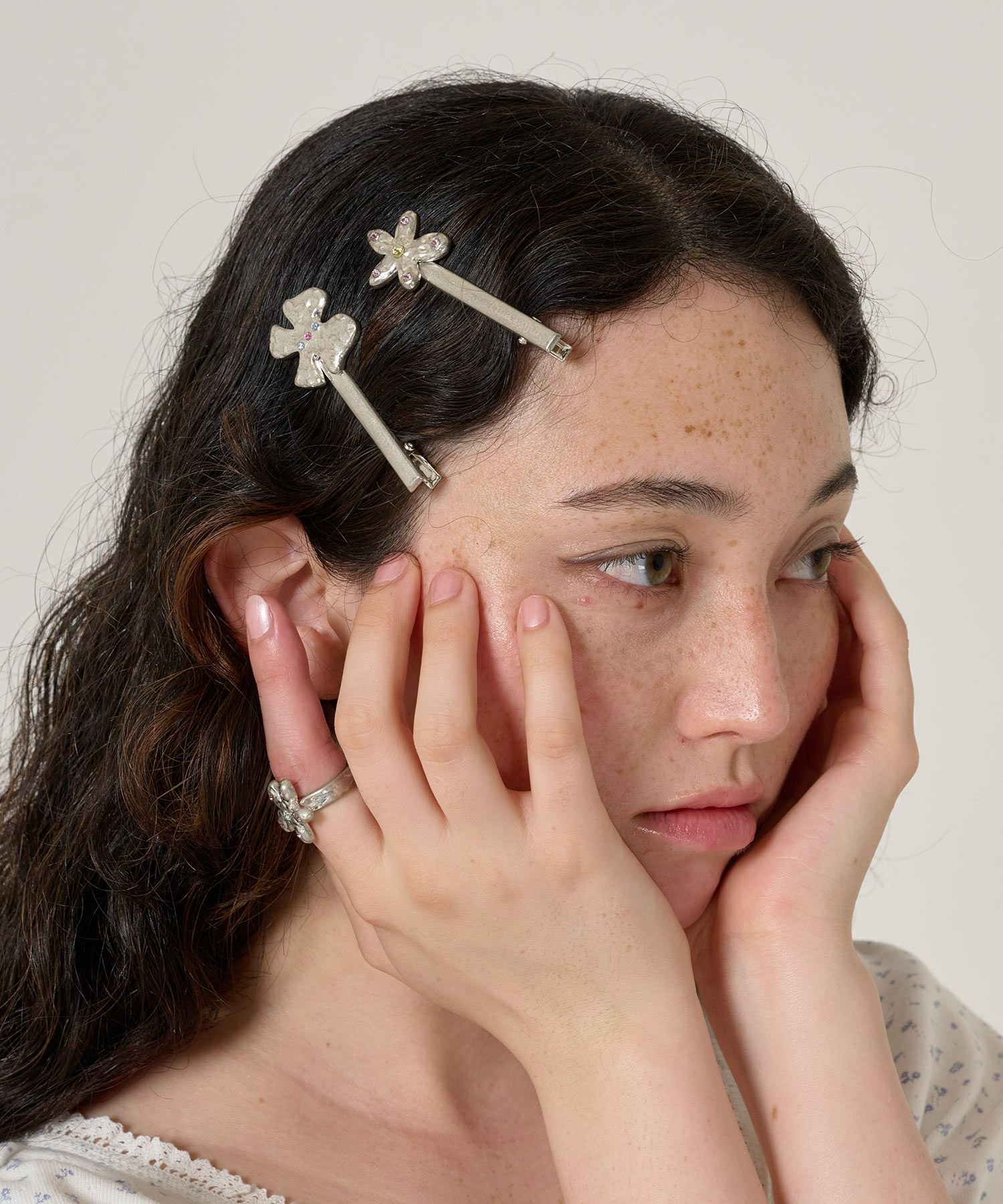 アクセサリー/シルバー/ヘアクリップ/グッズ