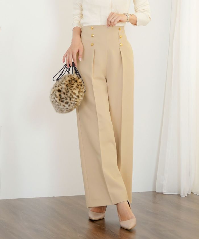 マリン ワイド パンツ le reve vaniller 全4色｜lvn721-2069【4