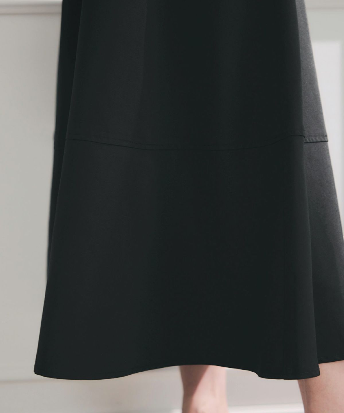 手洗い可上品きれいめボーダー柄大人可愛いオフィスカジュアルフェニミンオフィス白黒ジョイントスペース