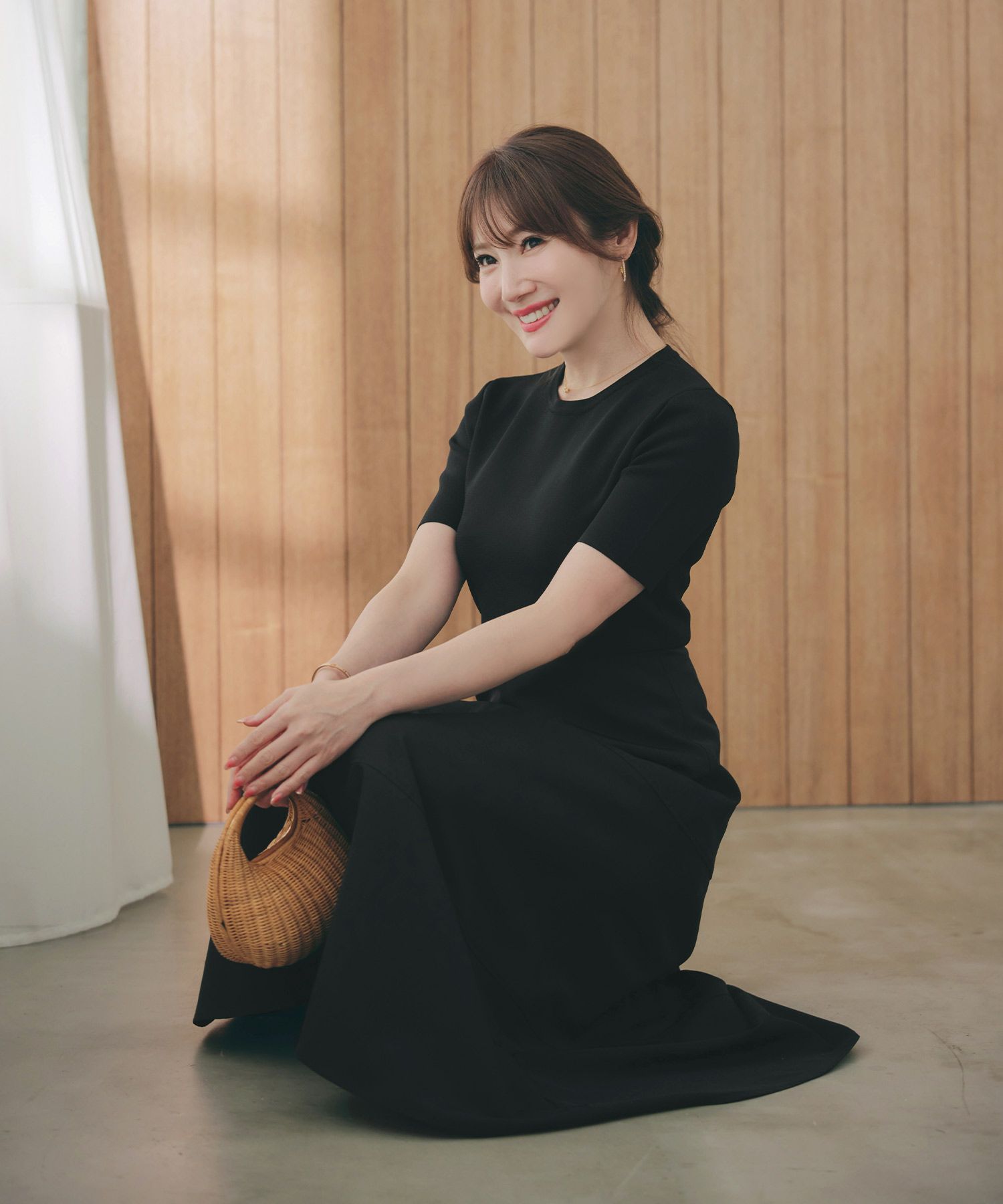 手洗い可上品きれいめボーダー柄大人可愛いオフィスカジュアルフェニミンオフィス白黒ジョイントスペース