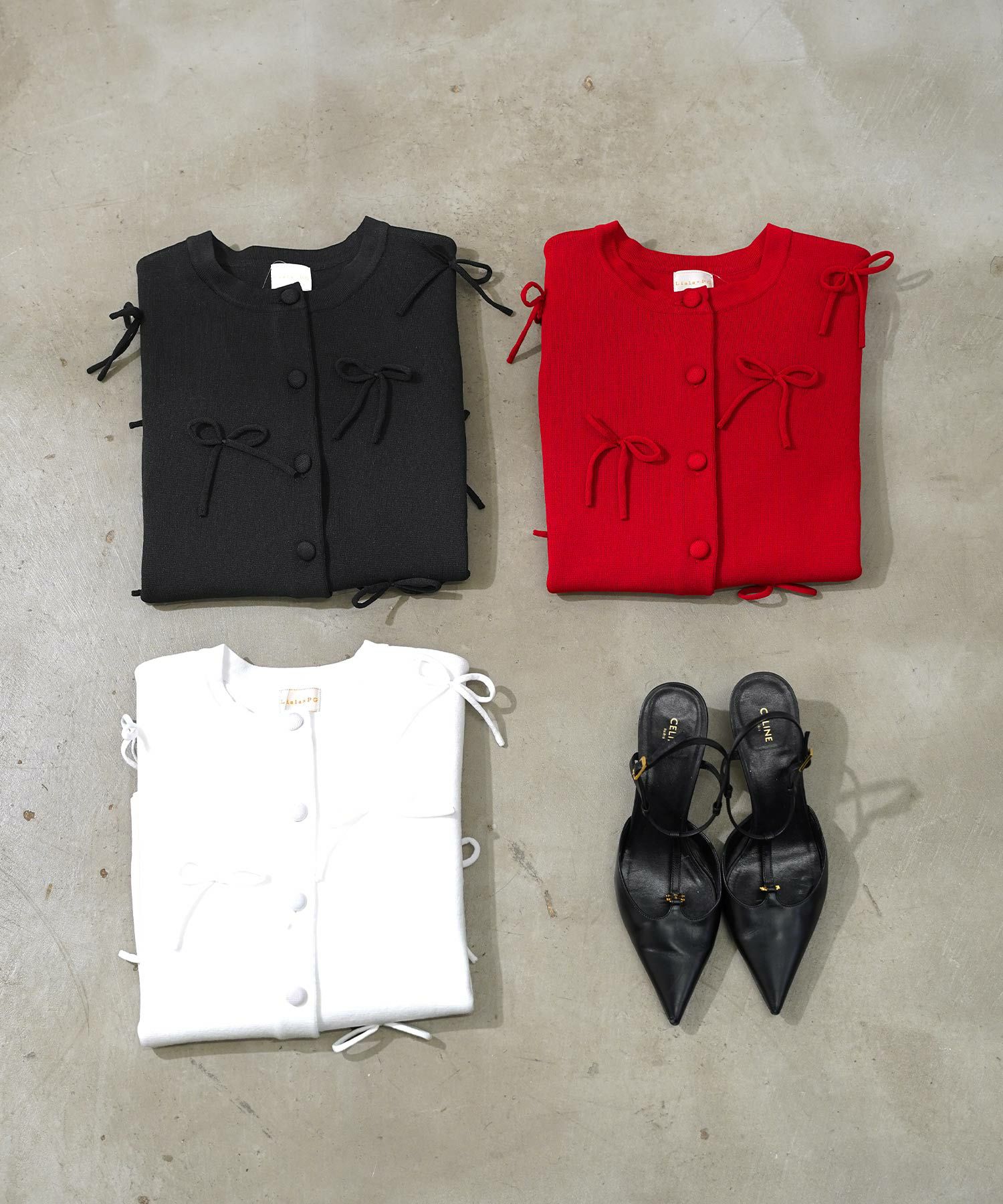 手洗い可ラウンドネック裾リブおしゃれフェミニン上品大人可愛いきれいめ大人カジュアルくるみ釦ジョイントスペース