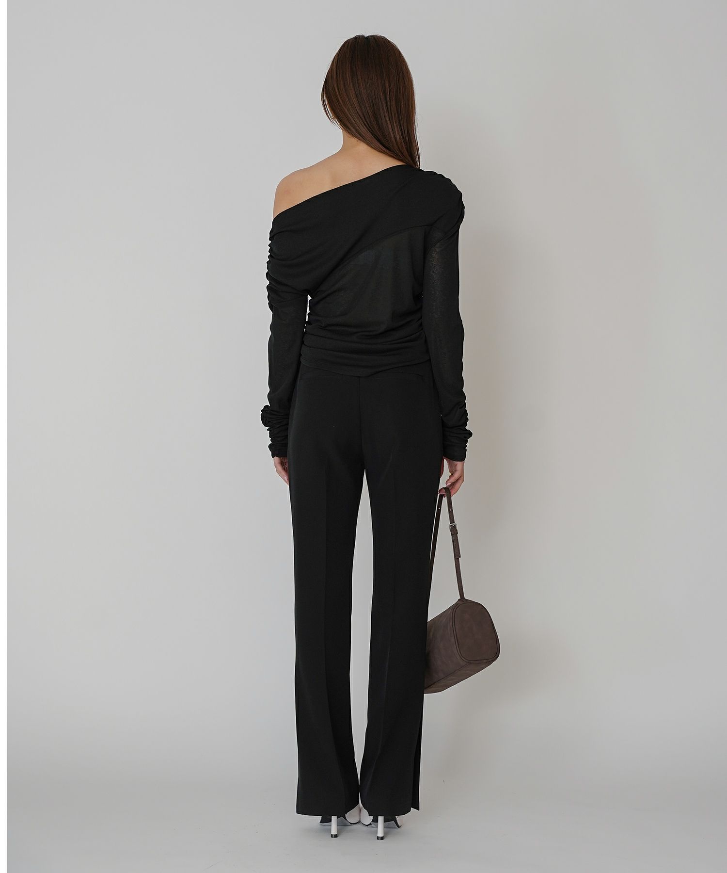 アシンメトリー ドレープ プルオーバー KINO THE KEI 全4色｜ktk521-0086【1】