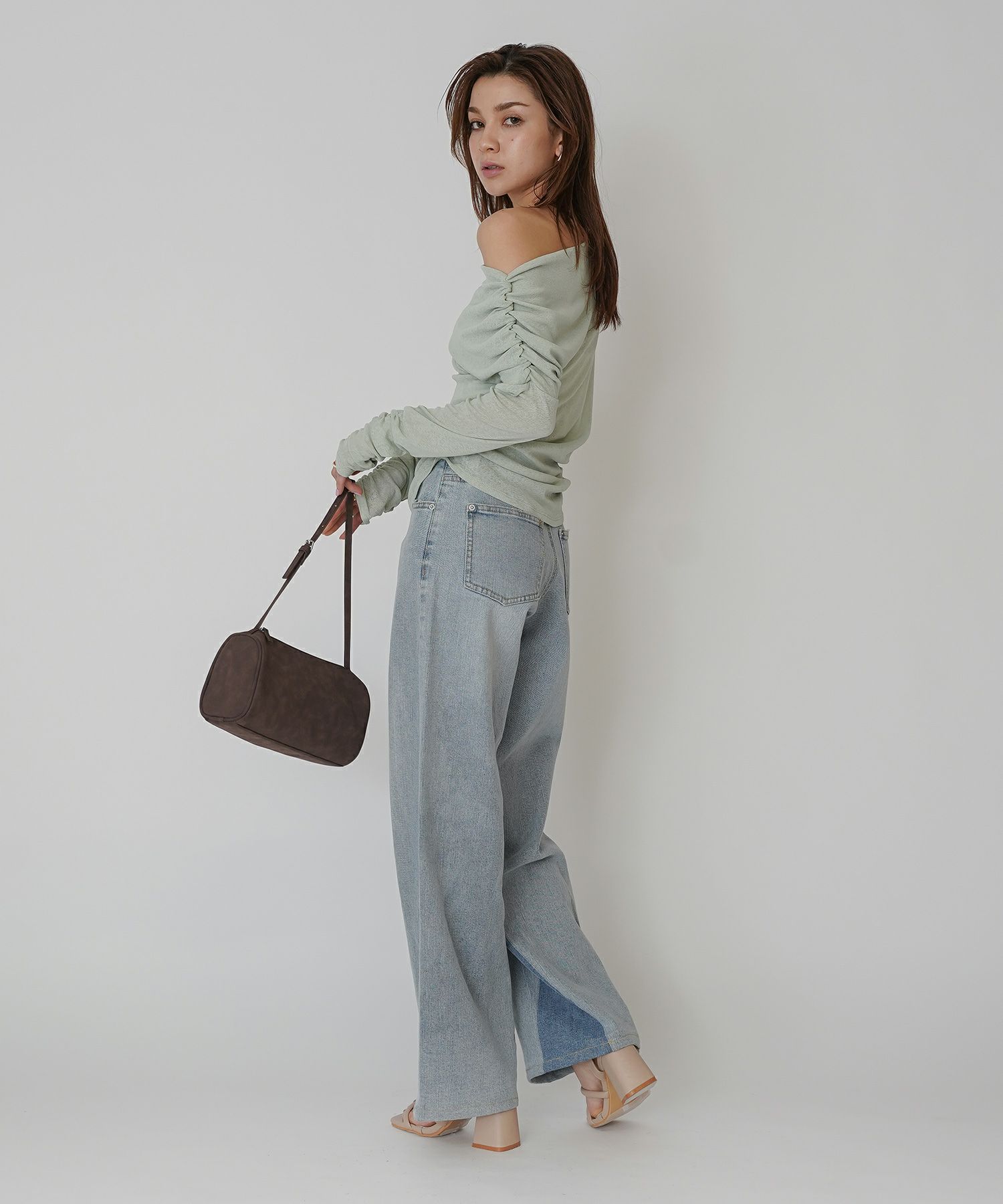 アシンメトリー ドレープ プルオーバー KINO THE KEI 全4色｜ktk521-0086【1】