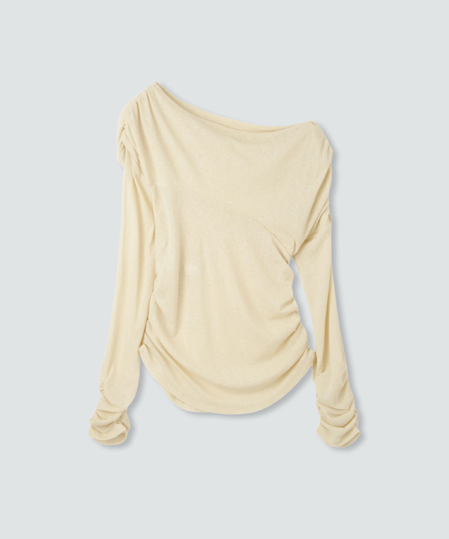 アシンメトリー ドレープ プルオーバー KINO THE KEI 全4色｜ktk521-0086【1】