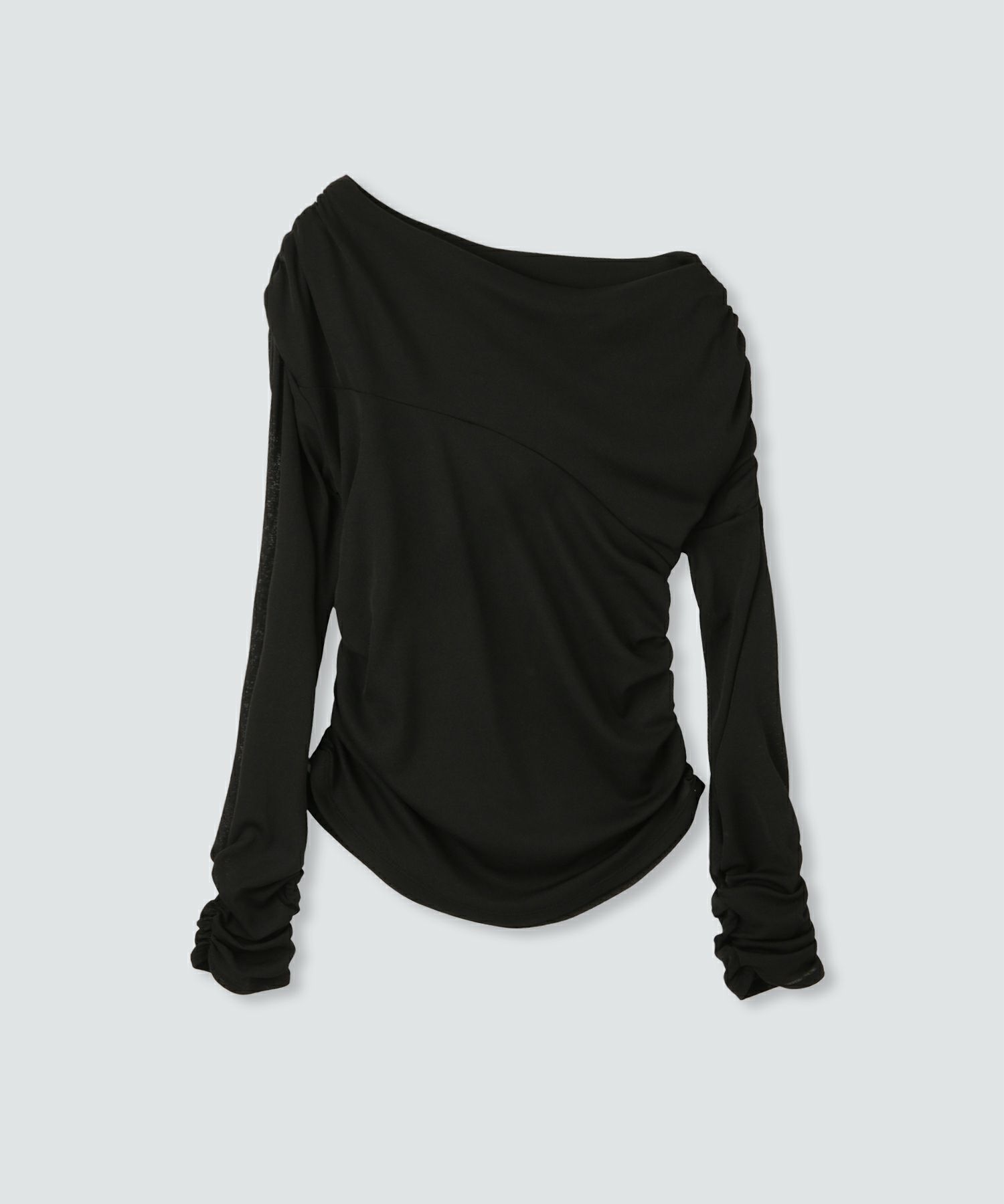 アシンメトリー ドレープ プルオーバー KINO THE KEI 全4色｜ktk521-0086【1】