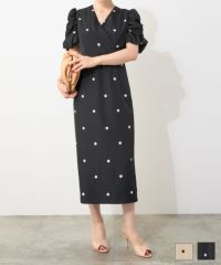 ドットカシュクールワンピースLiala×PG