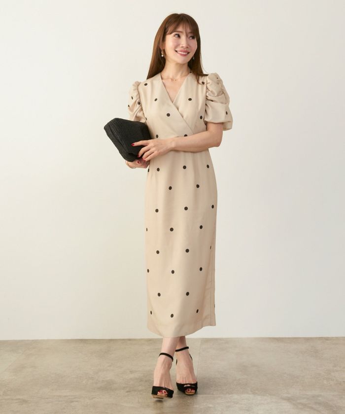 最高級 カシュクール ドット ワンピース 全2色｜lpg321-2128 Liala×PG コスプレ衣装