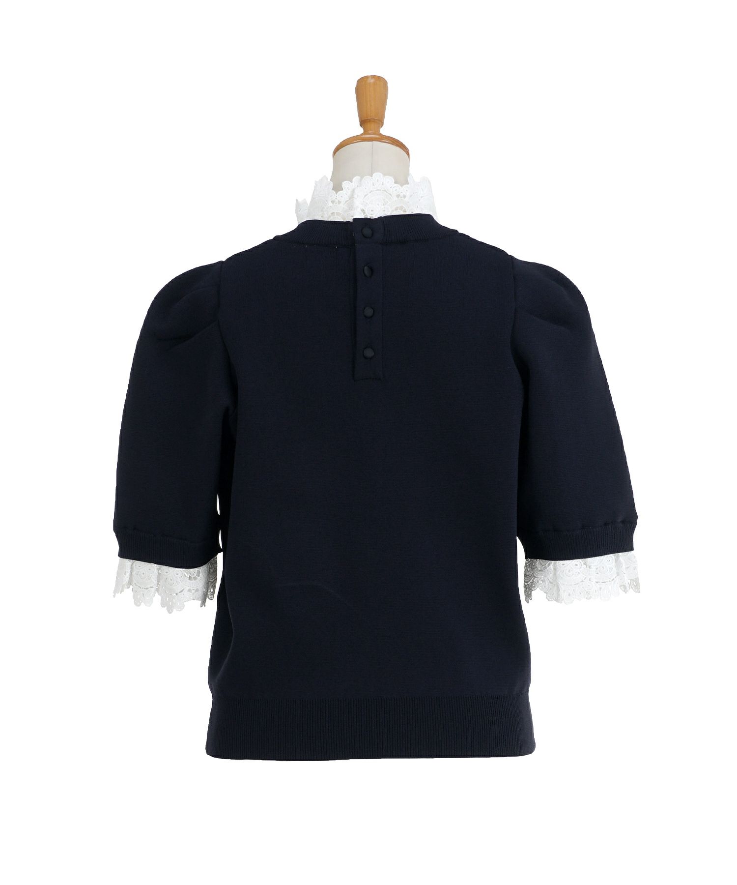 手洗い可ラウンドネック裾リブおしゃれフェミニンオフィス上品大人可愛いきれいめ大人カジュアルジョイントスペース