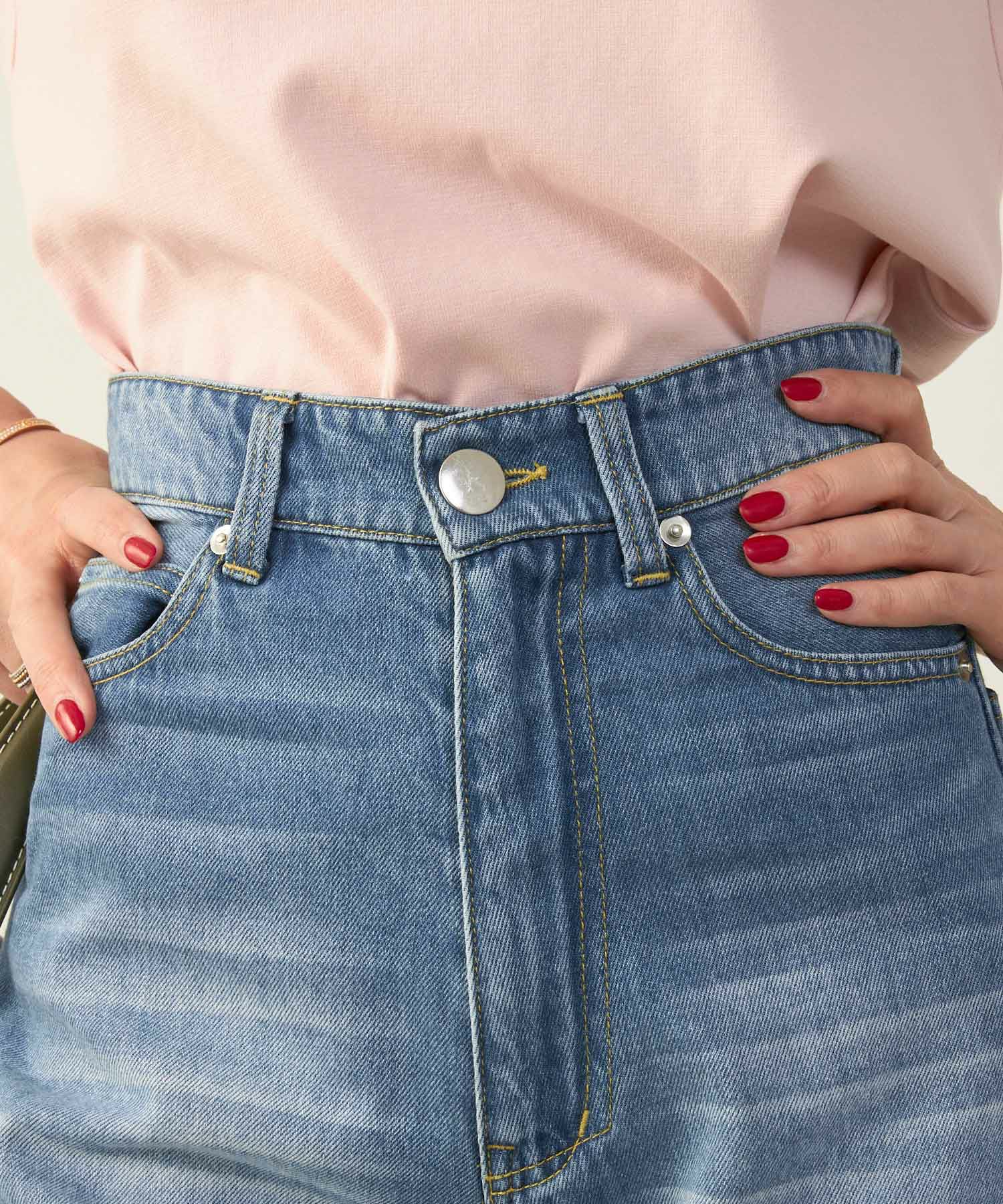 手洗い可かわいい上品きれいめ大人カジュアルセンタープレスフリンジオールシーズンロングシンプル美脚ジョイントスペース